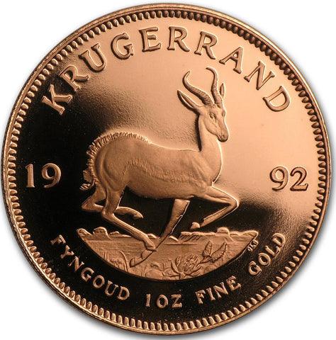 Krugerrand 1oz Proof 1992 – Extremely Scarce Mintage