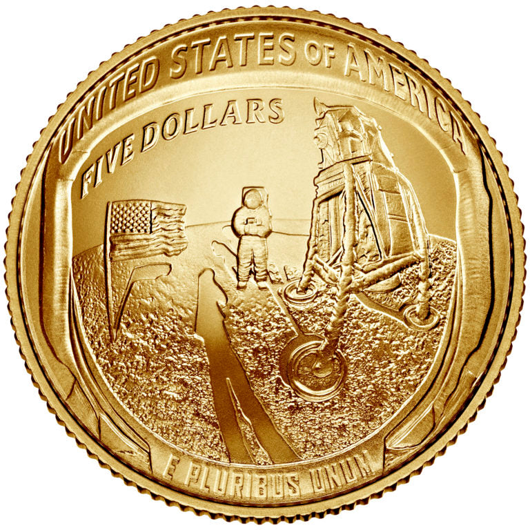 Apollo 11 50th Anniversary Commemorative 1/4oz Gold