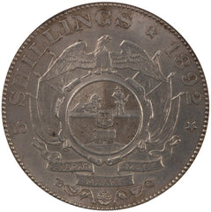 1892 MS61 5 Shillings Single Shaft NGC
