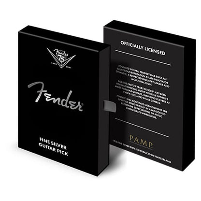 Fender Silver 1oz Guitar Pick 2021-The Scoin Shop