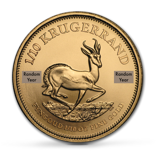 Buy 1/10 oz Krugerrand Bullion Coins at Best Prices from The Scoin Shop