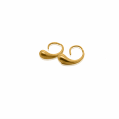 Water Droplet Earrings 24ct Gold