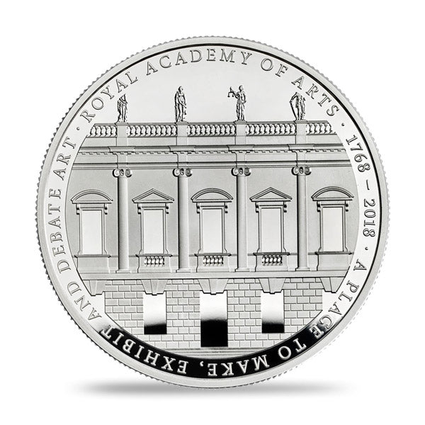 UK Royal Academy Of The Arts 250th Anniversary Silver Coin