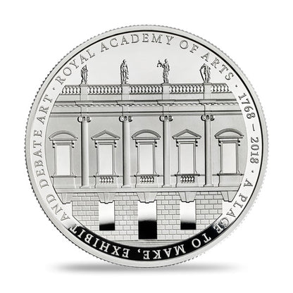 UK Royal Academy Of The Arts 250th Anniversary Silver Coin