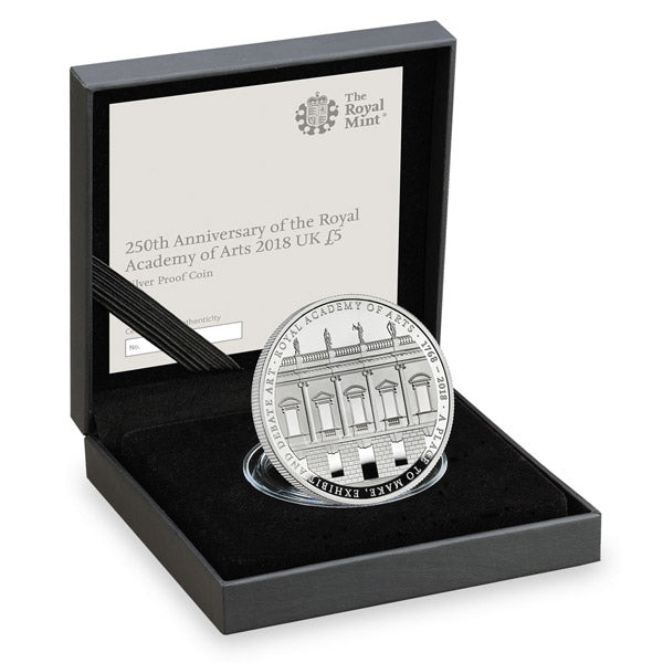 UK Royal Academy Of The Arts 250th Anniversary Silver Coin