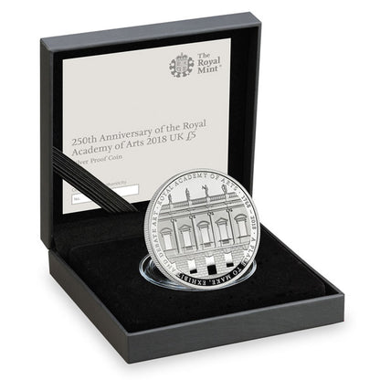 UK Royal Academy Of The Arts 250th Anniversary Silver Coin