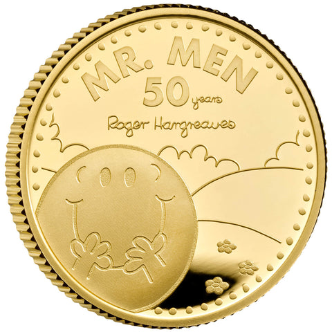 Mr. Happy – The 50th Anniversary of Mr. Men Little Miss 2021 UK 1oz Gold Proof Coin